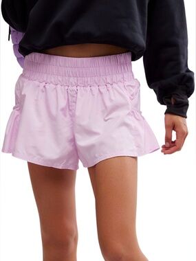 Free People Movement Get Your Flirt On Shorts~Powder Pink~Activewear~Size XL~NWT